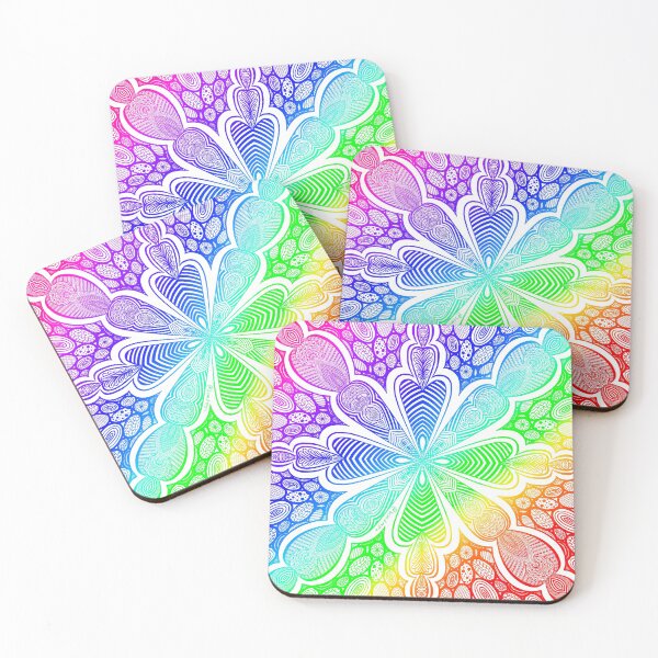 Item preview, Seamless Rainbow doodle symmetrical design  designed and sold by SemDesigns1.