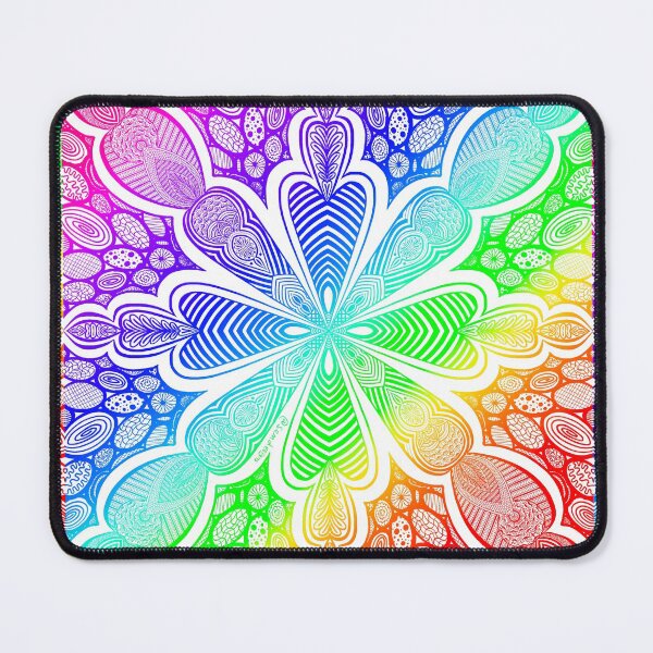 Item preview, Seamless Rainbow doodle symmetrical design  designed and sold by SemDesigns1.