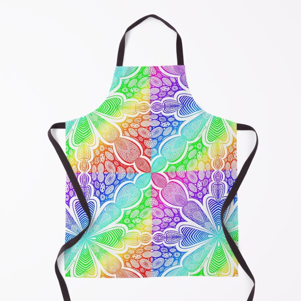 Item preview, Seamless Rainbow doodle symmetrical design  designed and sold by SemDesigns1.