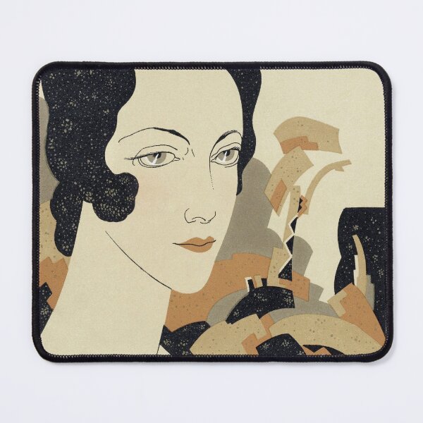 Item preview, Woman's head (1931) fashion illustration in high resolution. Original from the Rijksmuseum. designed and sold by LenaShines.