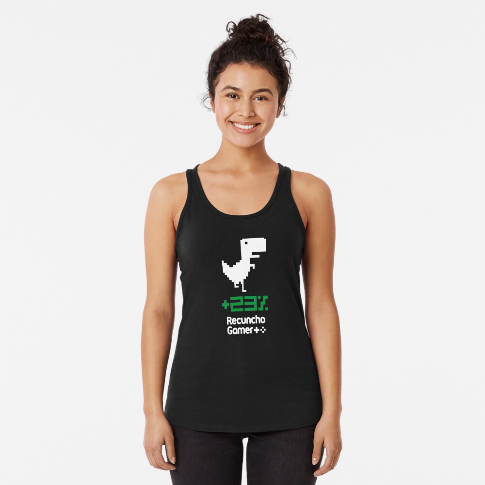 Vista previa del artículo con la obra «Camiseta con espalda nadadora», diseñado y vendido por RecunchoGamer.
