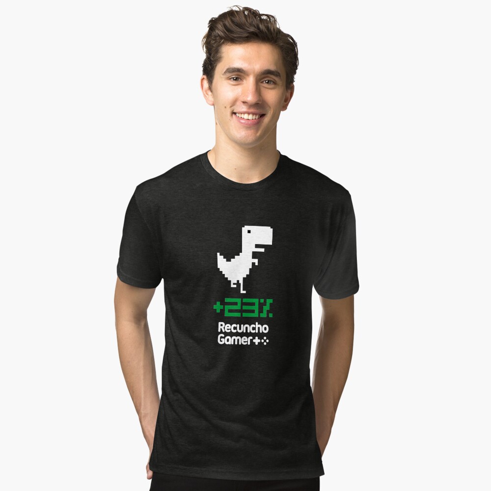 Vista previa del artículo con la obra «Camiseta de tejido mixto», diseñado y vendido por RecunchoGamer.