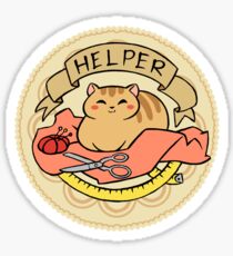 Cat Helper Sticker