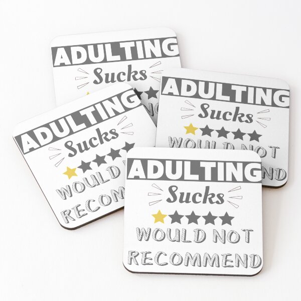 Item preview, Adulting Sucks Would Not Recommend designed and sold by Simi2020.