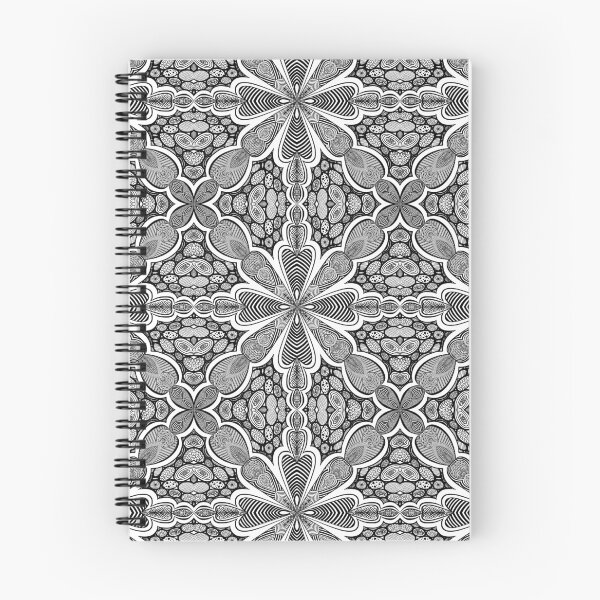 Artikelvorschau, Nahtloses Doodle-Muster - Schwarz und Weiß entworfen und verkauft von SemDesigns1.