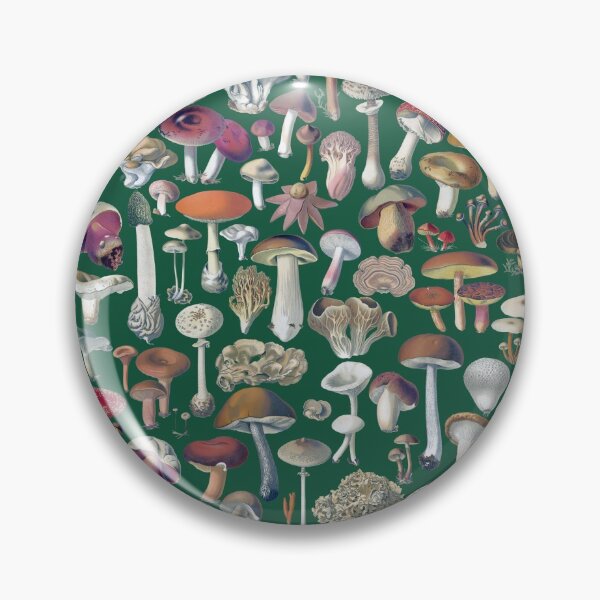 Item preview, Vintage mushrooms pattern - green designed and sold by martstudio.