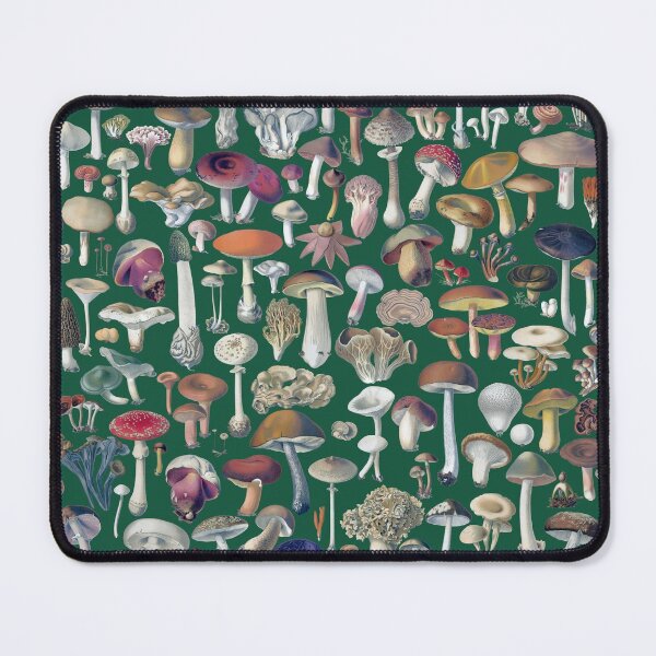 Item preview, Vintage mushrooms pattern - green designed and sold by martstudio.