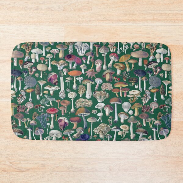 Item preview, Vintage mushrooms pattern - green designed and sold by martstudio.