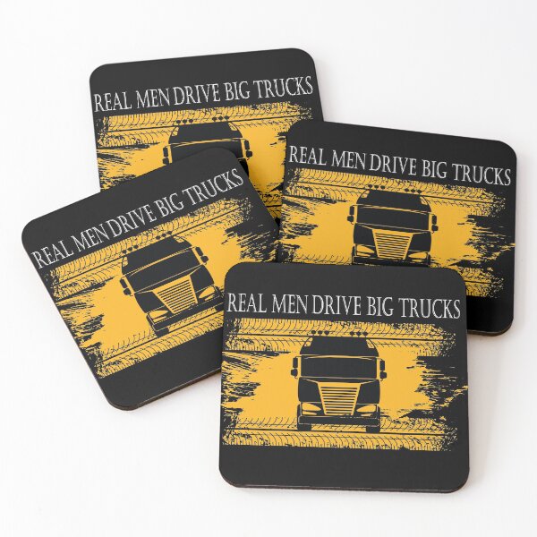 Item preview, Real Men Drive big Trucks t-shirt,Gifts for Guys Truck Driver Farmer Rig Trucker Mens Family T-shirt designed and sold by SISSOUSTORE.