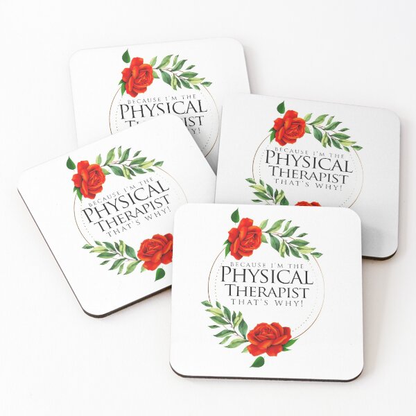 Item preview, Because I'm The Physical Therapist That's Why! ~ PT Rose Floral designed and sold by TeesYouWant.