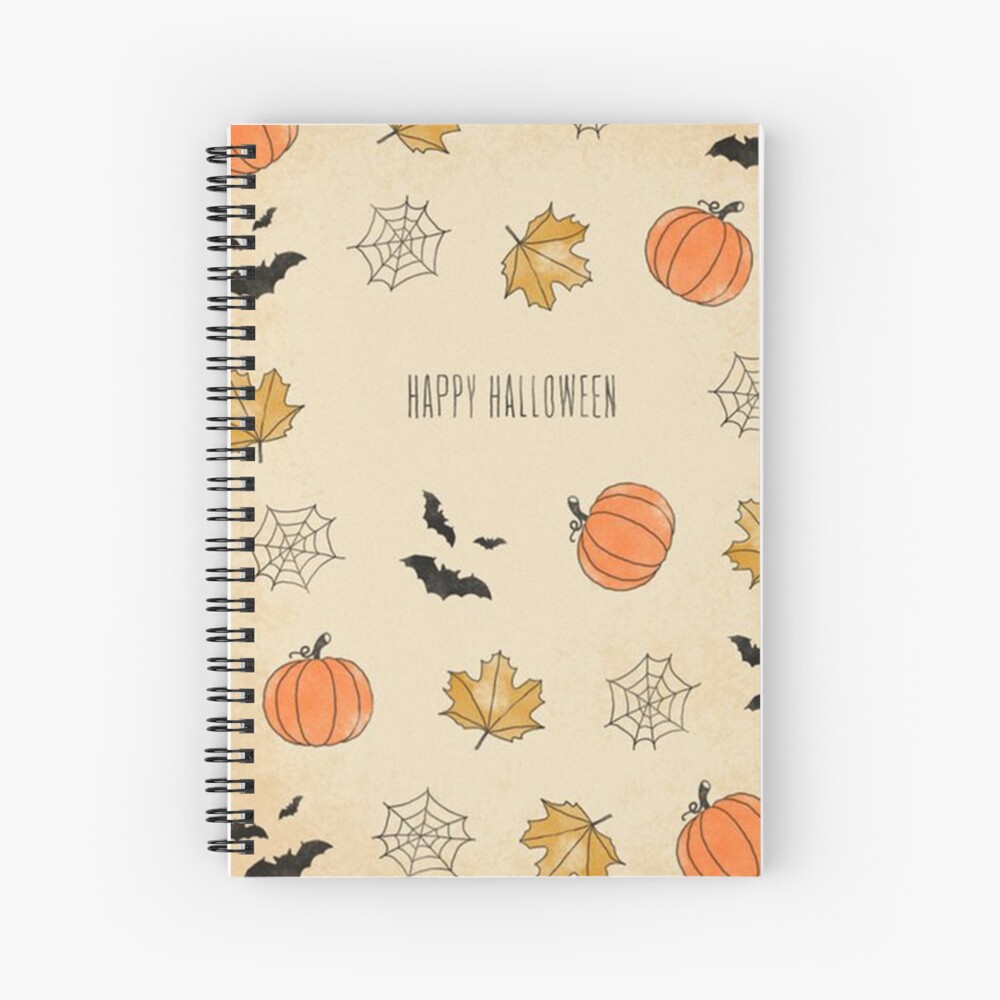 "Happy Halloween!" Spiral Notebook for Sale by egodang  Redbubble