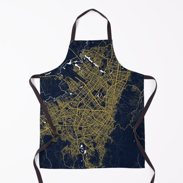 Item preview, Mapa de la ciudad de Bogotá de Colombia - Art Deco de oro designed and sold by deMAP.