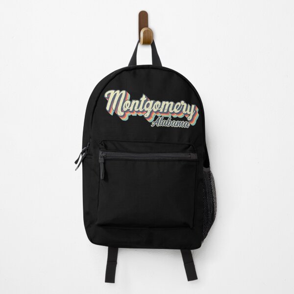 Item preview, Montgomery city Alabama Retro Vintage 70s rainbow designed and sold by Teelogic.