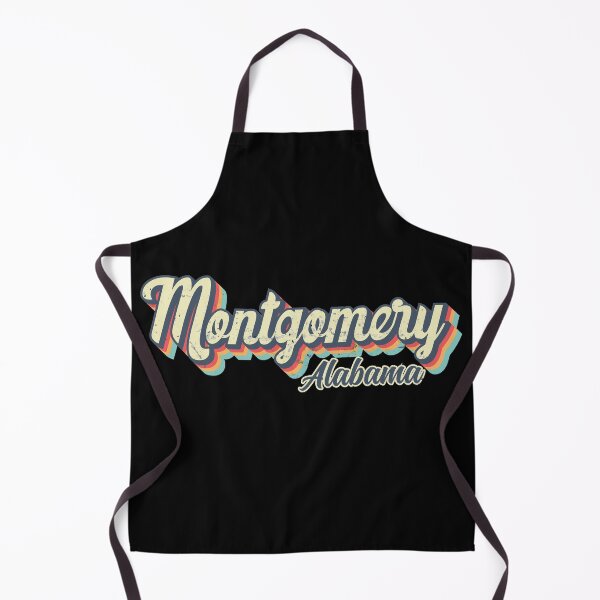 Item preview, Montgomery city Alabama Retro Vintage 70s rainbow designed and sold by Teelogic.