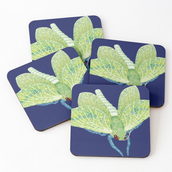 Puriri Moth Coasters (Set of 4)