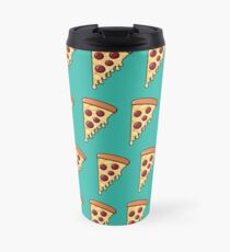 Pepperoni Pizza Passion - Teal Travel Mug