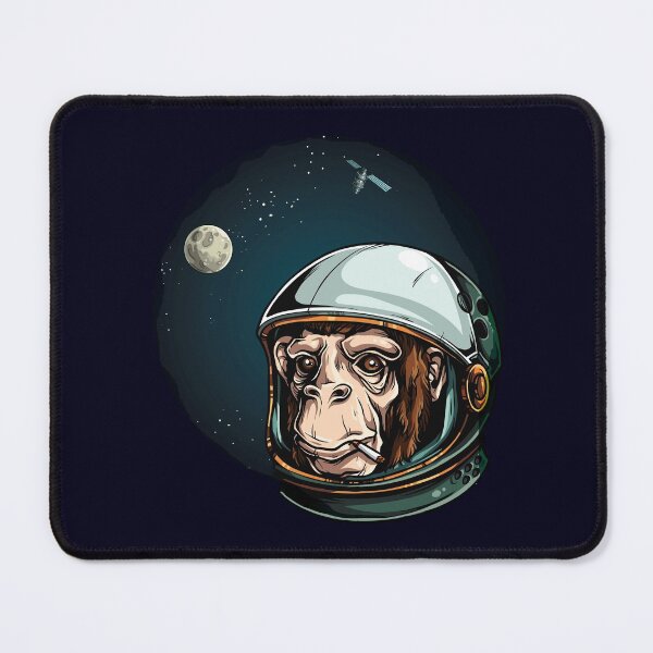 Item preview, Space Monkey Astronaut Chimp designed and sold by headpossum.