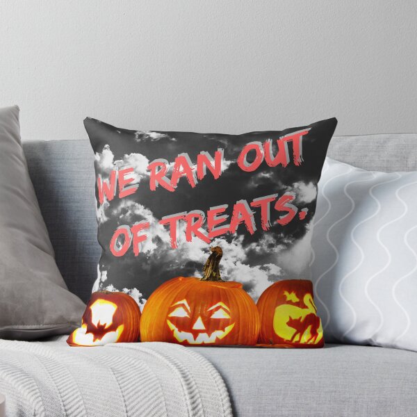 Item preview, We ran out of treats funny halloween text designed and sold by FrubbleShop.