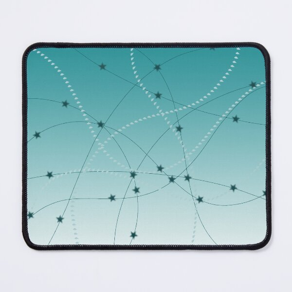Item preview, Turquoise blue - Lines with Stars designed and sold by JourneywithP.