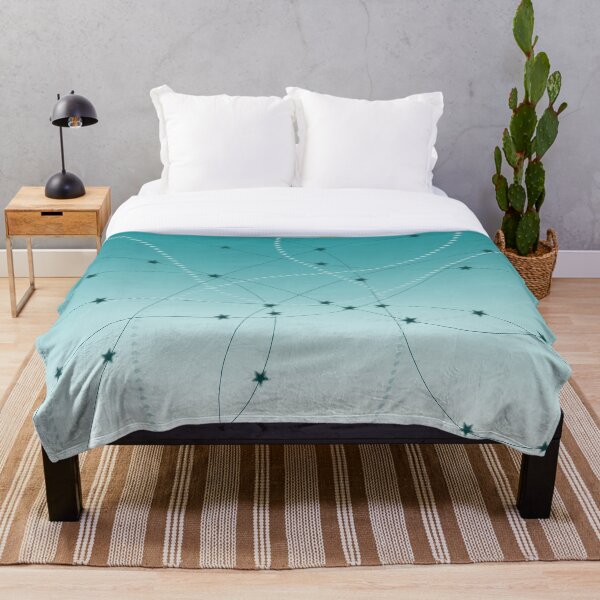 Item preview, Turquoise blue - Lines with Stars designed and sold by JourneywithP.