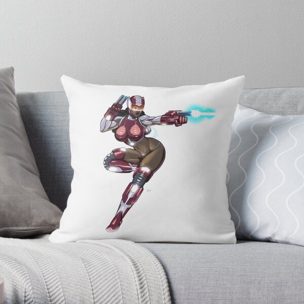 Sexy Space Fighter Throw Pillow