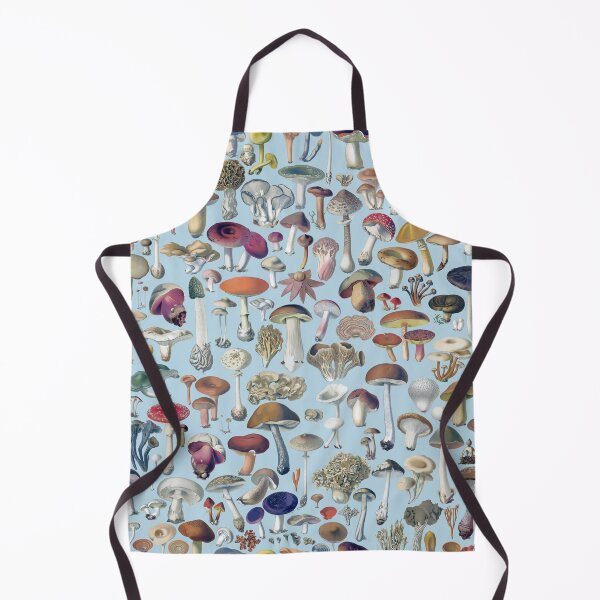 Item preview, Vintage mushrooms pattern blue designed and sold by martstudio.