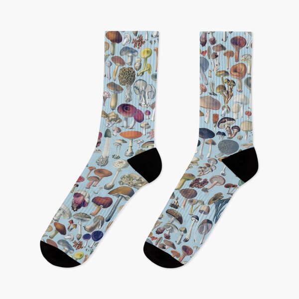 Item preview, Vintage mushrooms pattern  blue designed and sold by martstudio.