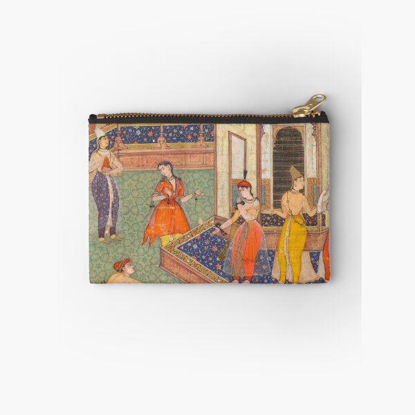 Item preview, A Man Dips His Hand into a Cauldron as Ladies of the Harem Stand in Amazement designed and sold by HinduArtGallery.