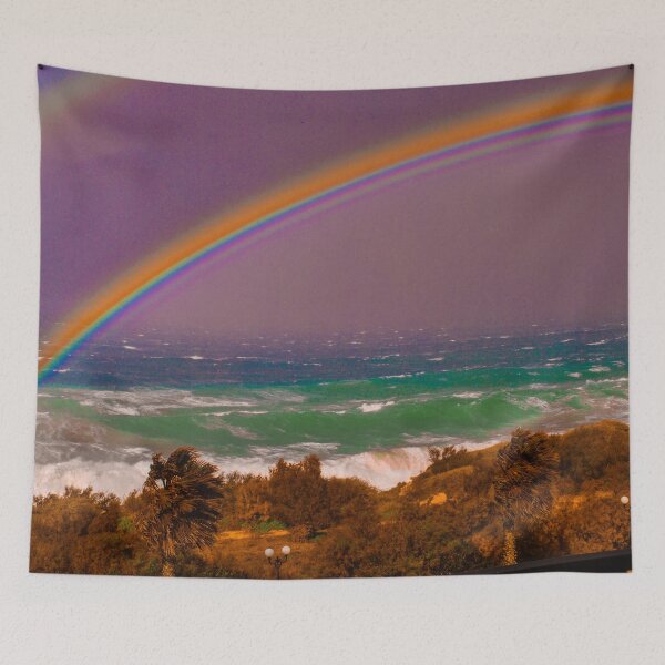 Item preview, Rainbows end meets angry sea designed and sold by rayscollection.