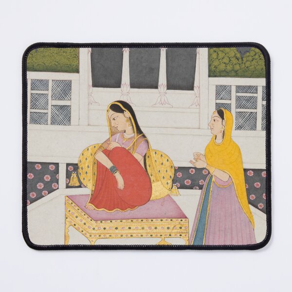 Item preview, A Nakiya, probably Proshitaperyasi Nayika designed and sold by HinduArtGallery.