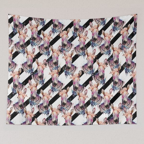 Item preview, Watercolor zebra stripes designed and sold by tingbysanna.