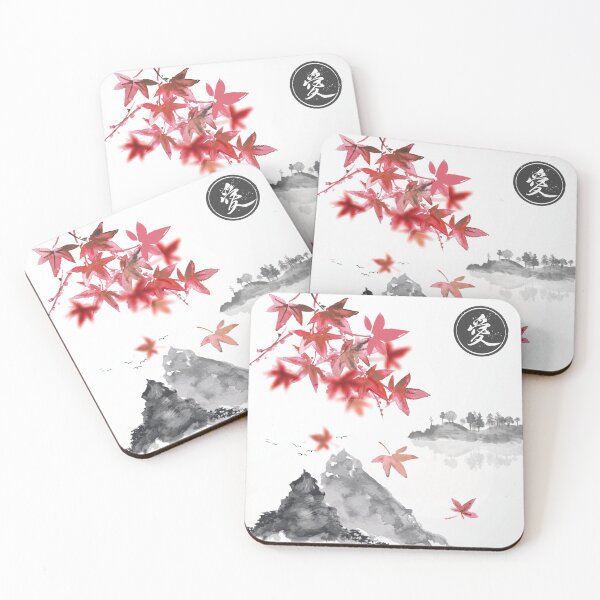 Item preview, Autumn in Japan Kanji Love designed and sold by ElenaDanilo.