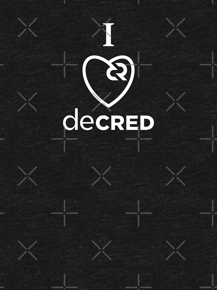 I love Decred © v1 (Design timestamped by https://timestamp.decred.org/) by OfficialCryptos