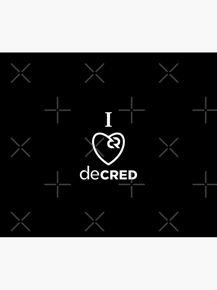 Thumbnail 6 of 6, Throw Blanket, I love Decred © v1 (Design timestamped by https://timestamp.decred.org/) designed and sold by OfficialCryptos.