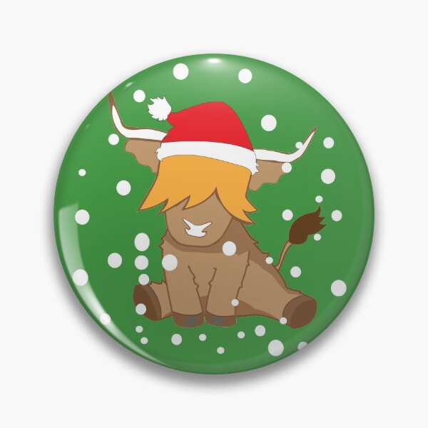 Item preview, Cute highland cow christmas snow santa hat designed and sold by Ayelandco.