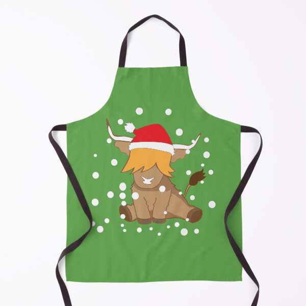 Artikelvorschau, Nette Hochlandkuhweihnachtsschnee-Weihnachtsmütze entworfen und verkauft von Ayelandco.