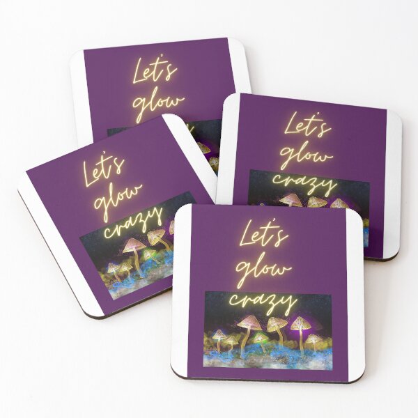 Item preview, Lets glow crazy - mushrooms designed and sold by CreativeFrog.