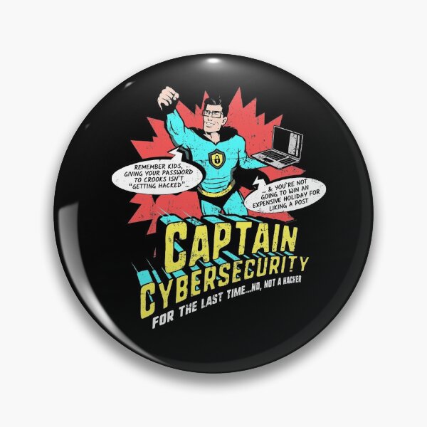Item preview, Captain Cybersecurity designed and sold by Nerd Shizzle.