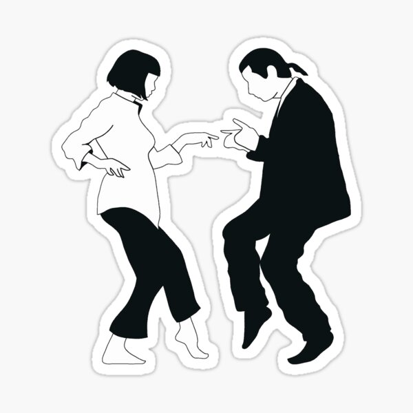 Pulp Fiction Pegatina