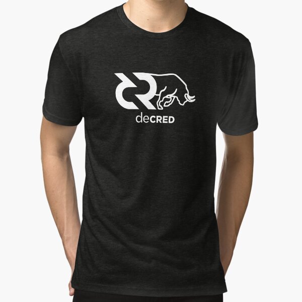 Decred Bull © v1 (Design timestamped by https://timestamp.decred.org/) Tri-blend T-Shirt