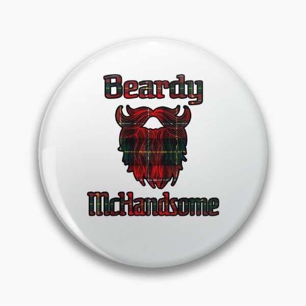 Item preview, Beardy McHandsome Bold Tartan Text designed and sold by Braw-Merch.