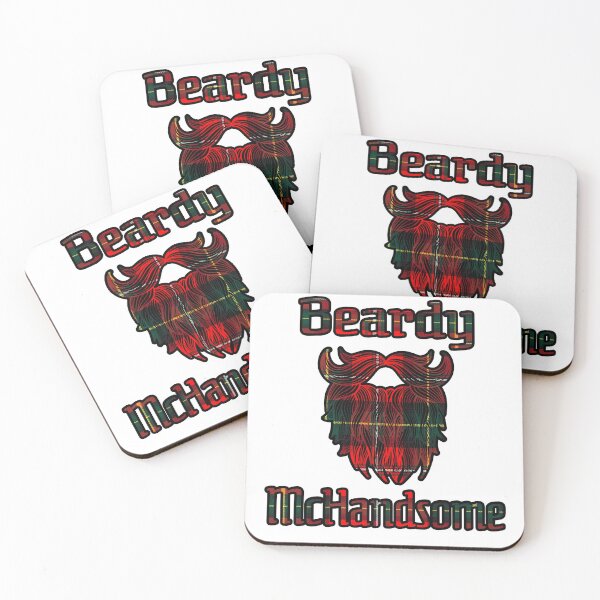 Item preview, Beardy McHandsome Bold Tartan Text designed and sold by Braw-Merch.