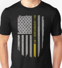 911 Dispatcher Thin Gold Line Unisex T-Shirt