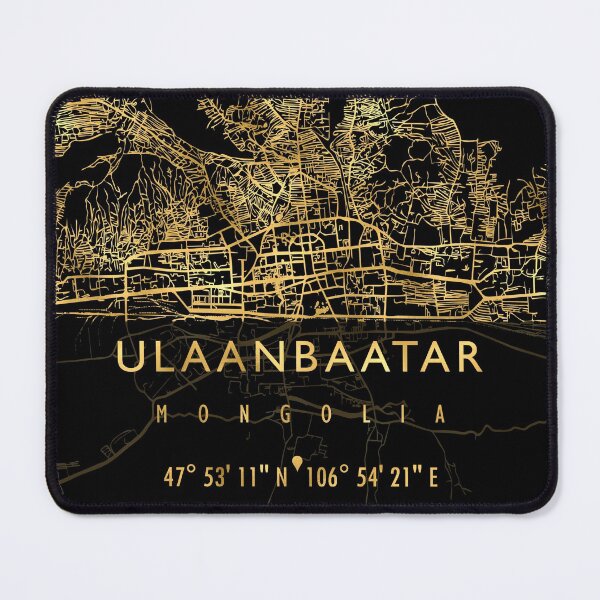 Item preview, ULAANBAATAR MAP MONGOLIA designed and sold by hatimelhag.