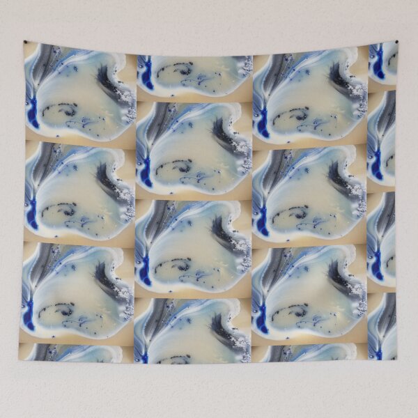Item preview, Glacial blue abstract designed and sold by zchriswit.