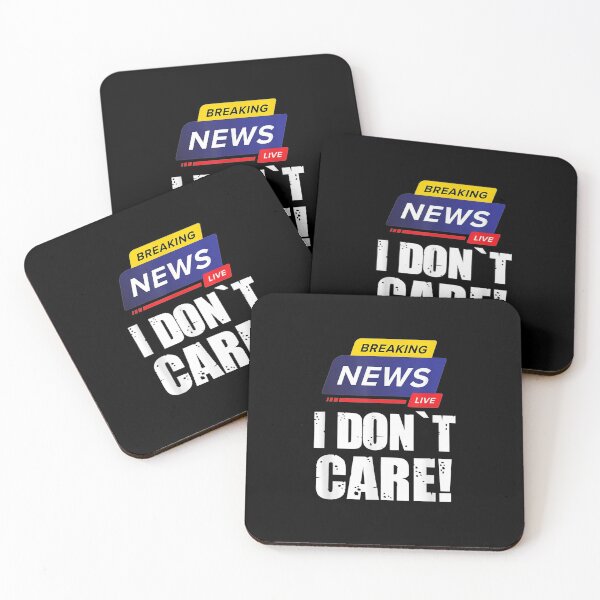 Item preview, Breaking News I Don't Care Funny Humorous Puns  designed and sold by nicholsongregor.