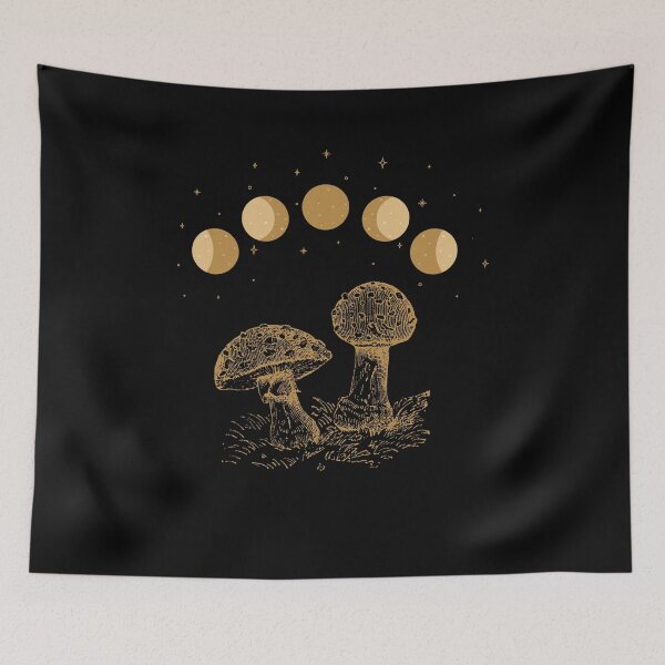 Item preview, Vintage Goblincore Mushroom Foragin Aesthetic Moon designed and sold by Echo Dusk.