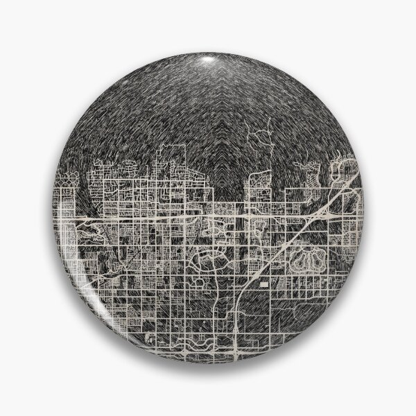 Item preview, Rancho Cucamonga map California Ink lines 2 designed and sold by InkMaps.