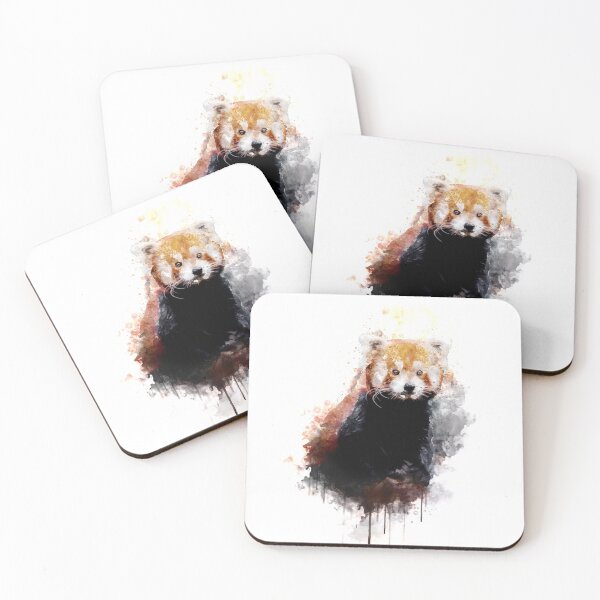 Item preview, red panda watercolor portrait designed and sold by shirtscom.