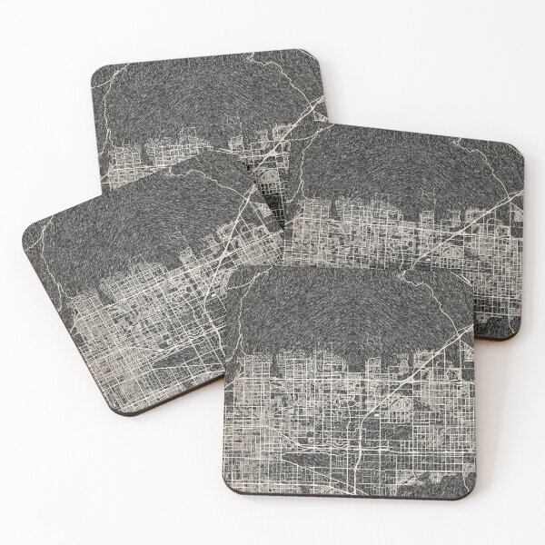 Item preview, Rancho Cucamonga map California Ink lines 2 designed and sold by InkMaps.